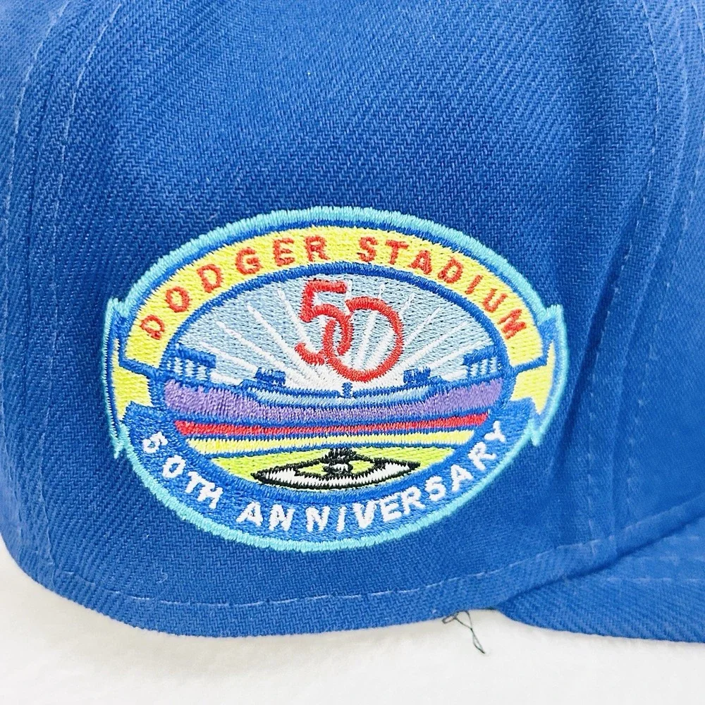 New‎ Era Los Angeles Dodgers Rainbow Stadium 59FIFTY Fitted Hat Cap 7 1/8 Blue